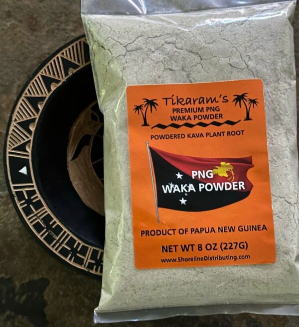 Tikaram’s Premium Papua New Guinea (PNG) Kava Waka Powder, 1/2lb (8oz)