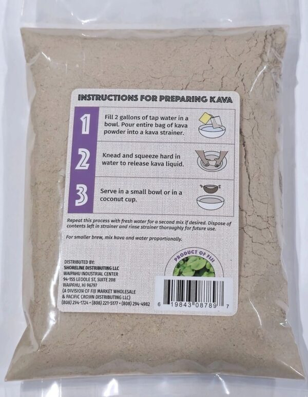 Tikaram’s Kava Root Powder, Premium Grade Fiji Dogotuki Waka, Nobel Strain, High Potency Lactone, 1/2 Pound (8oz) - Image 2